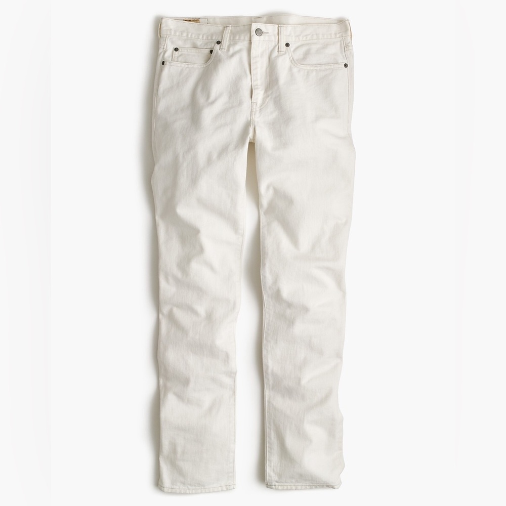 NWT J.Crew 770 Straight-fit jean in rinsed white size 34x32